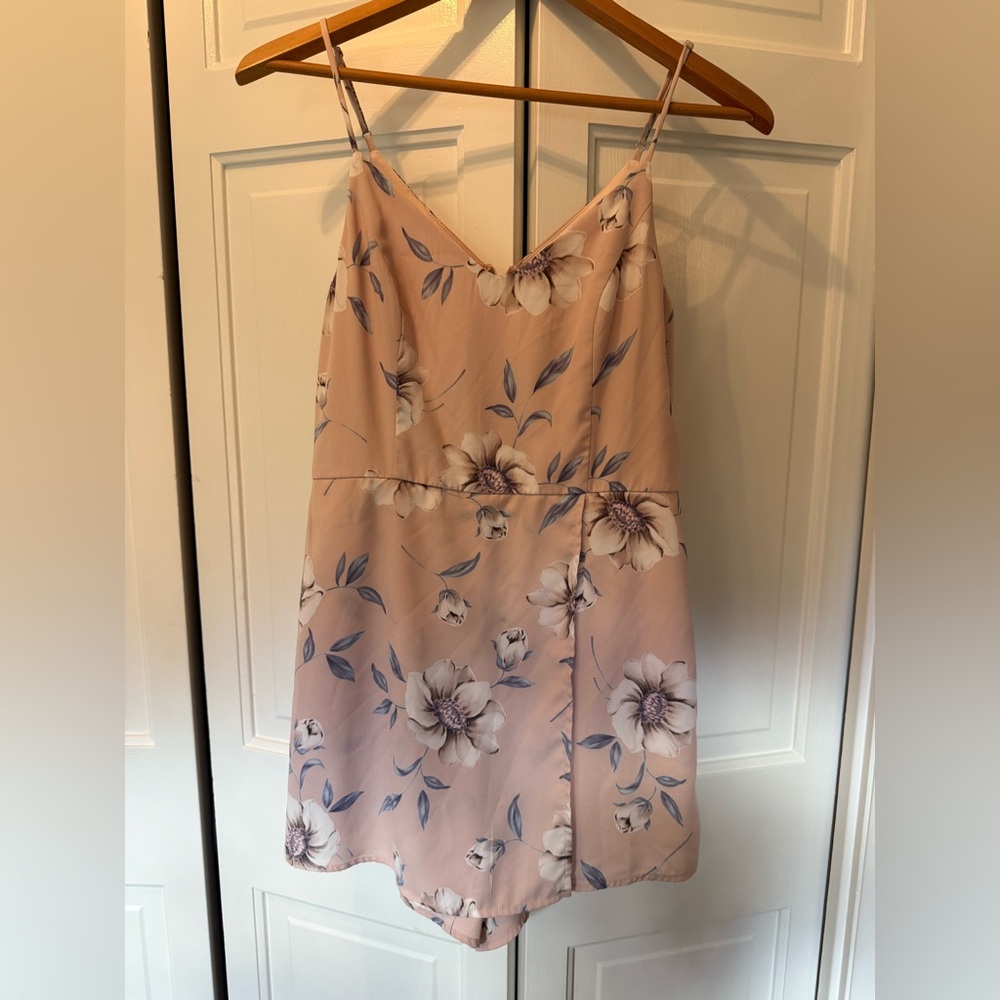 Lulu's Blush Romper with shorts